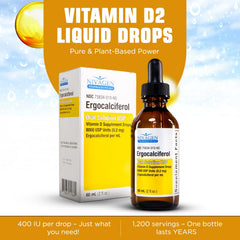 Nivagen Vitamin D2 Liquid Drops bottle with label