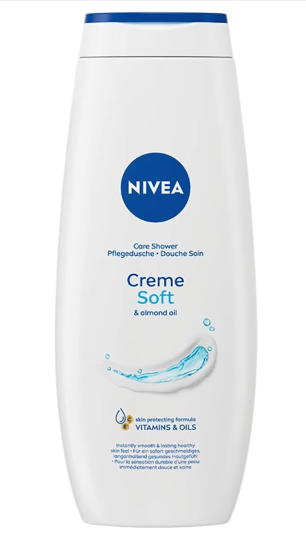 NIVEA Creme Soft Body Wash after-shower skin moisturized with almond oil