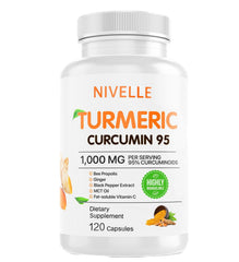 NIVELLE Turmeric Curcumin 120 capsules bottle