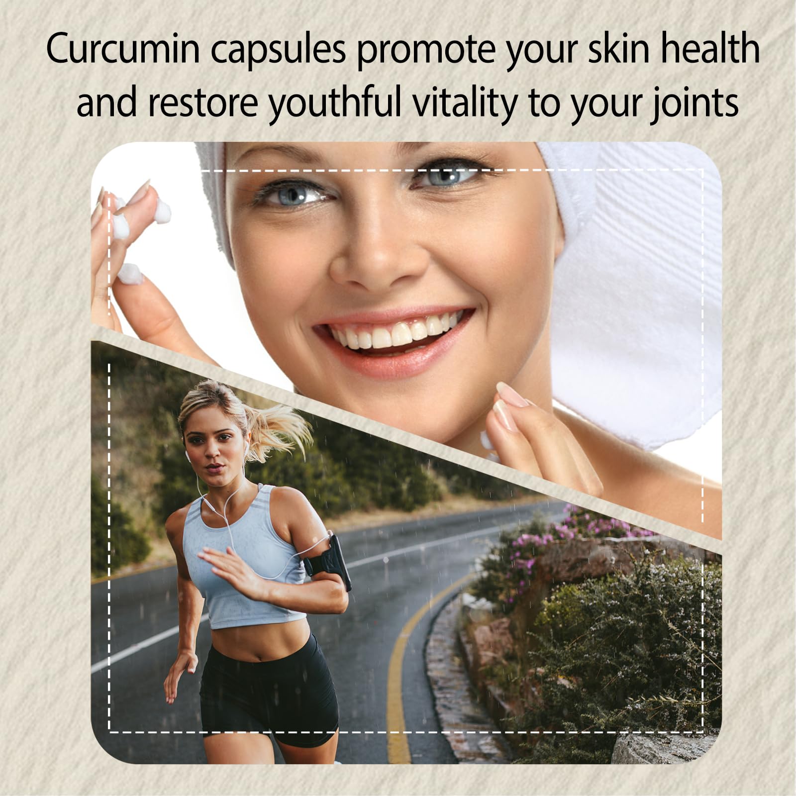 Close-up of NIVELLE Turmeric Curcumin 95% curcuminoids