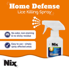 Nix label close-up highlighting odor-free, non-staining formula
