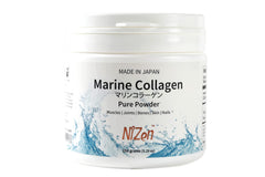Front view of NiZen Marine Collagen PURE Powder jar