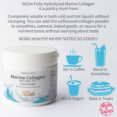 Unflavored, odorless marine collagen powder