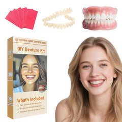DIY denture kit: full top and bottom set for home smiles