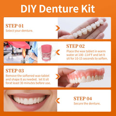 Denture kit used to fit medium to large mouths