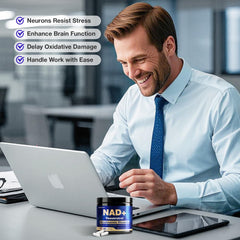 Product packaging and labeling of NLMUBR LUCKSIT NAD Supplement