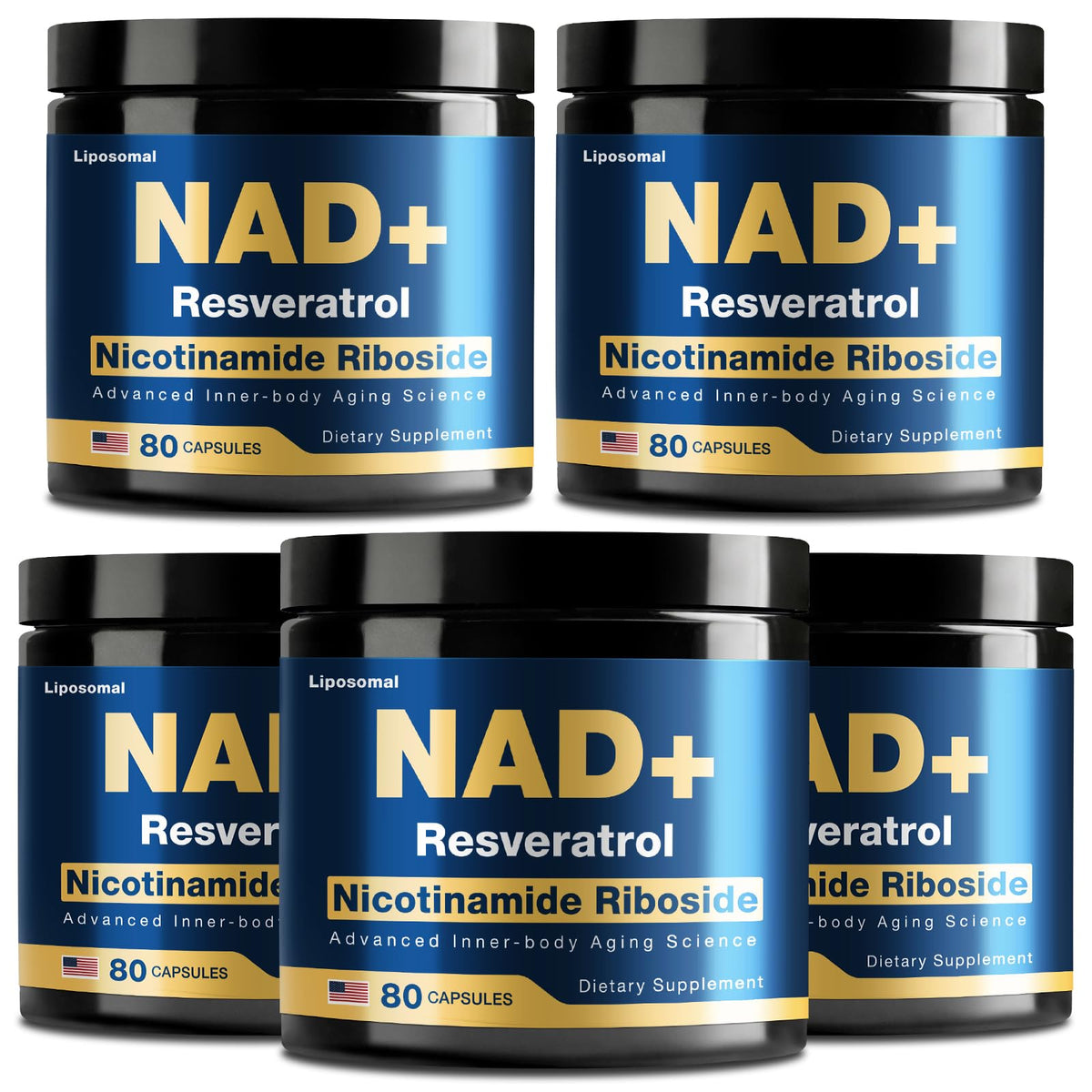 Front view of NLMUBR LUCKSIT NAD Supplement bottle