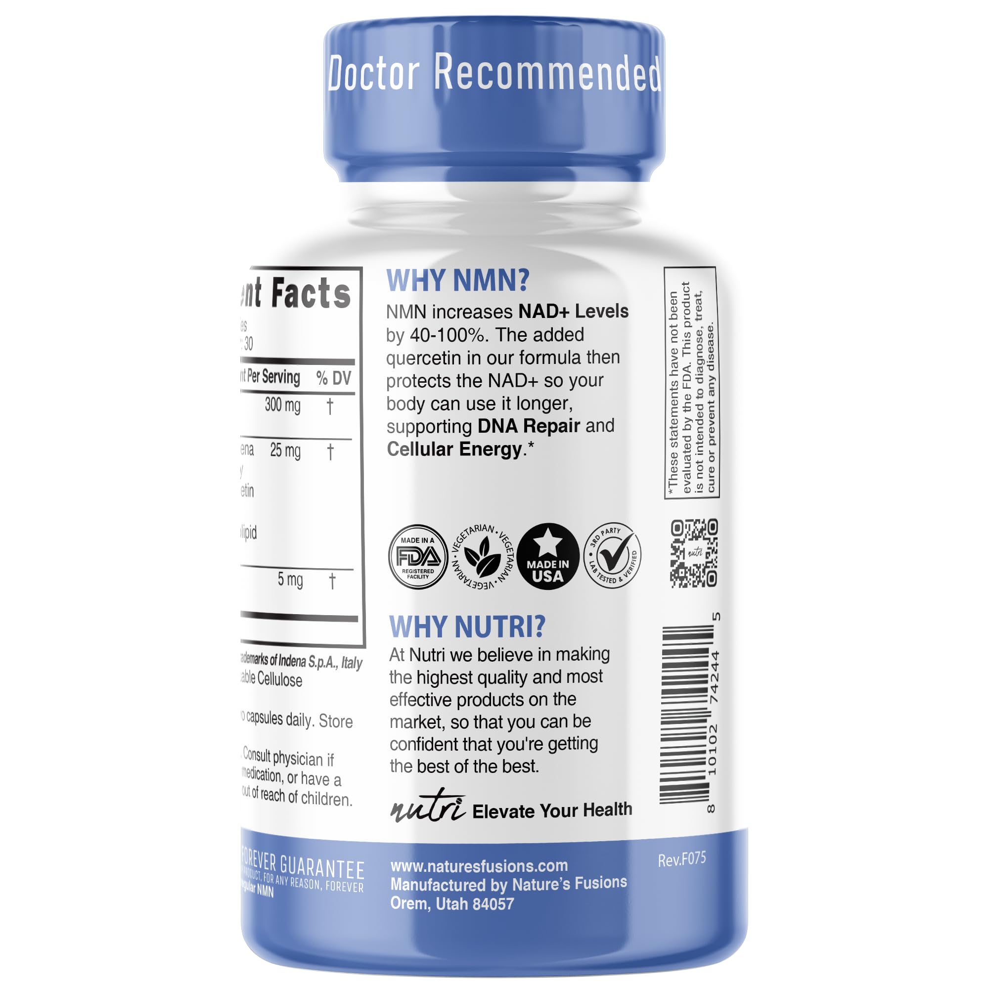 60 capsules inside bottle ready for use