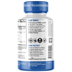 Third-party testing badge and US facility seal for NMN supplement