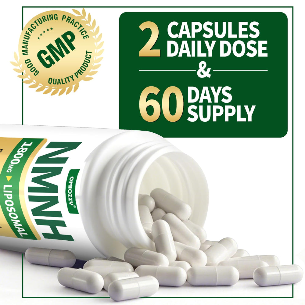 Packaging showing a 60-day supply of NMNH 1000mg