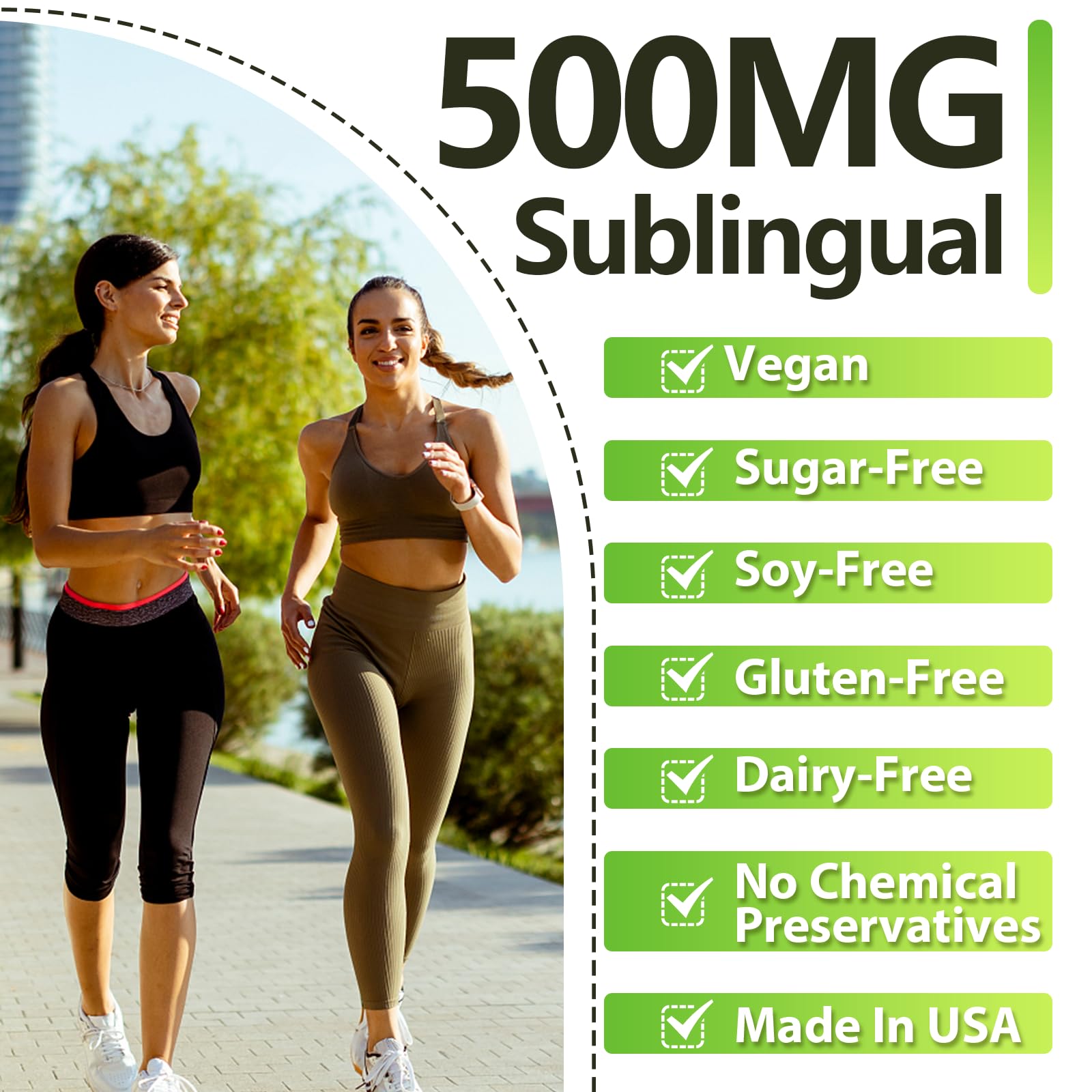 Gluten-free and GMP compliant badge on label