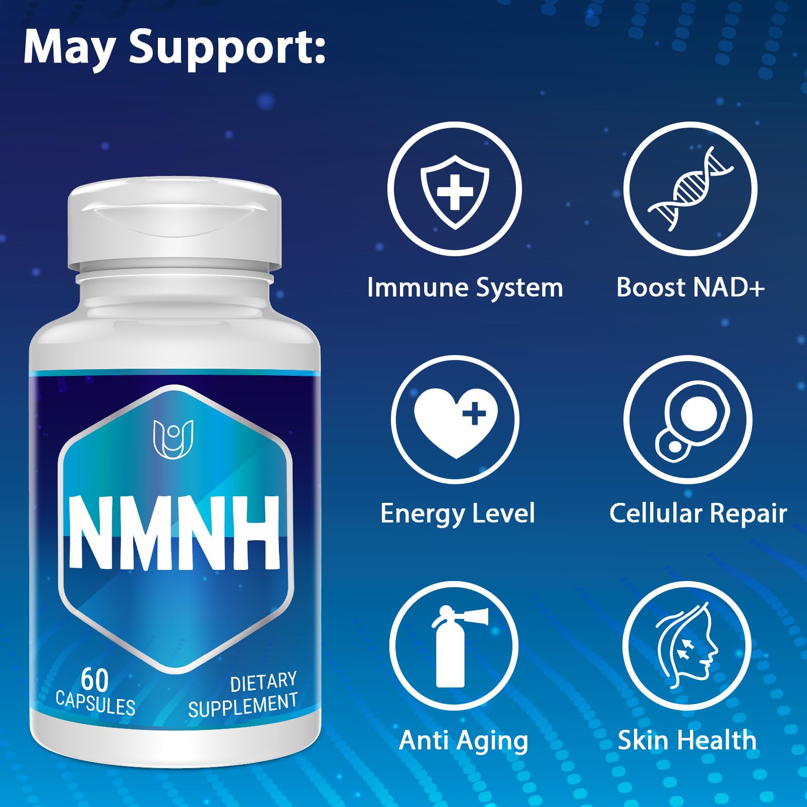 NMNH capsules 500 mg per serving