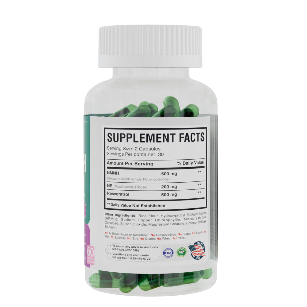 NMNH Revive capsules ready for daily use