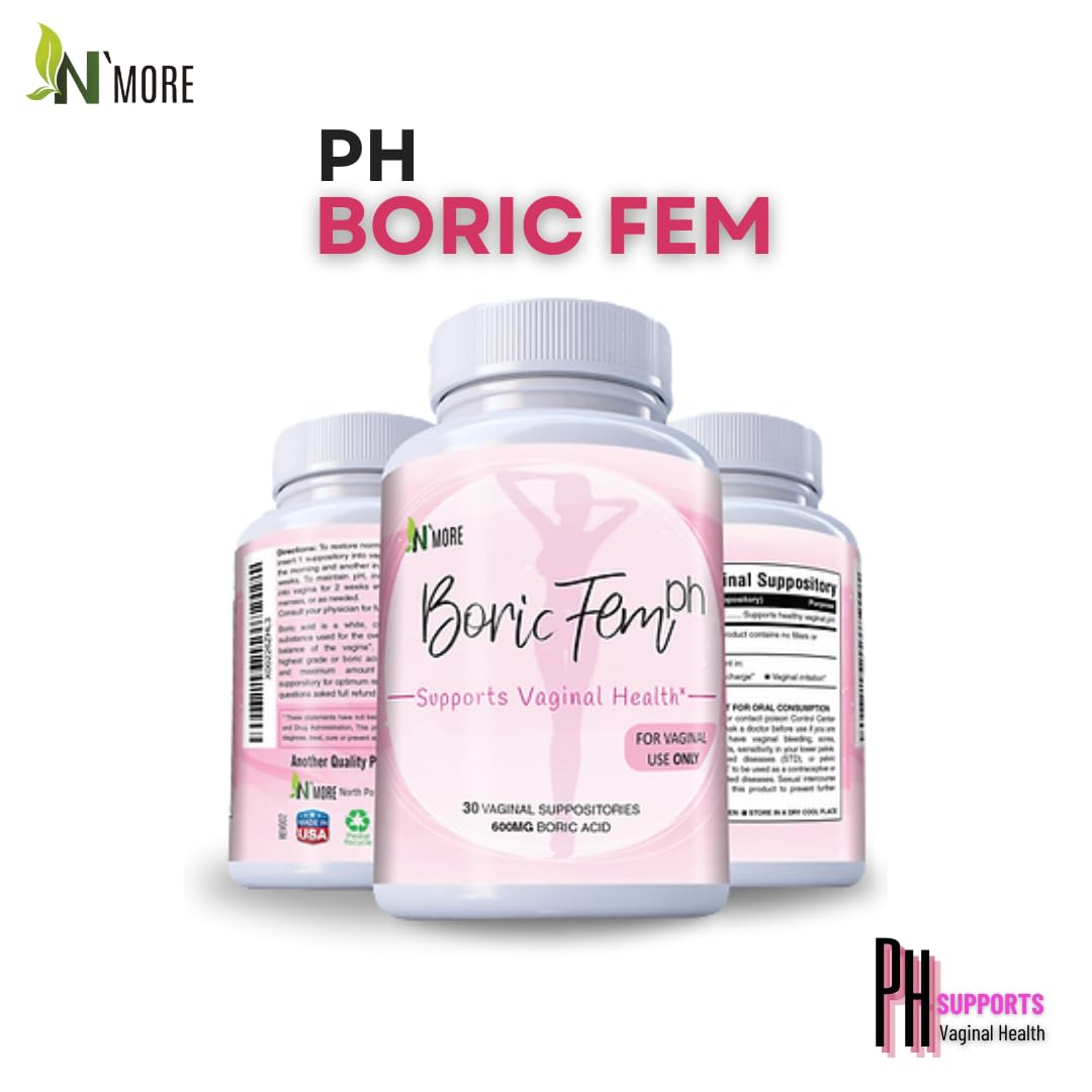 N'More Boricfem 30-servings pack for daily boric acid capsules