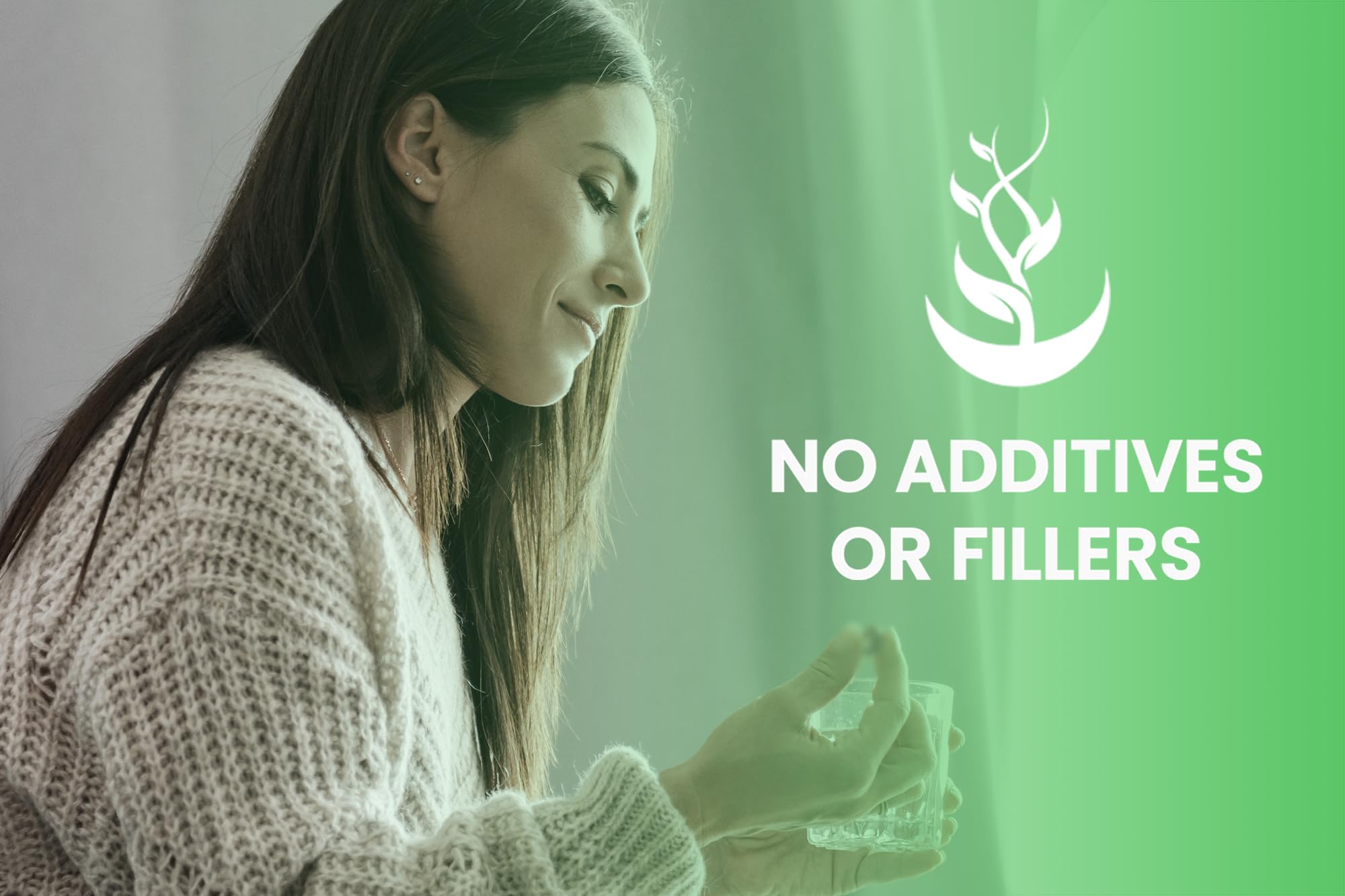 Chlorella capsule signaling no additives or fillers