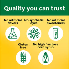 Gummies with no artificial colors or flavors
