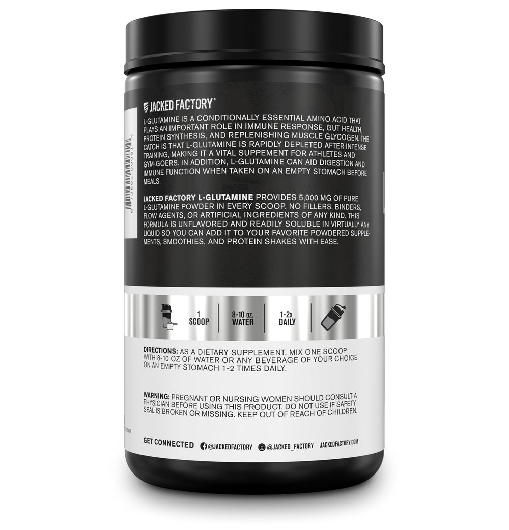 No artificial fillers label on L-Glutamine product