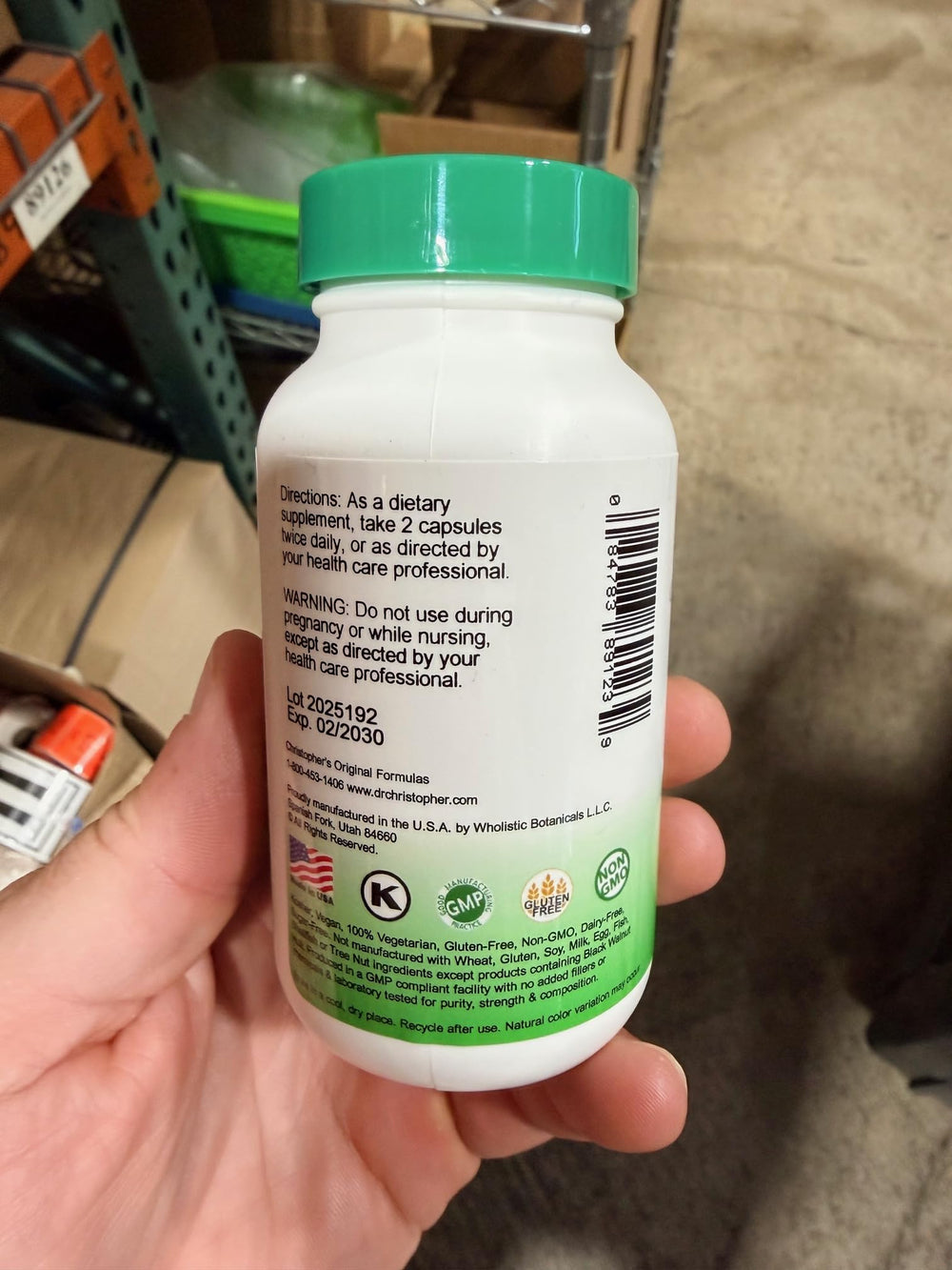 No fillers or artificial ingredients label