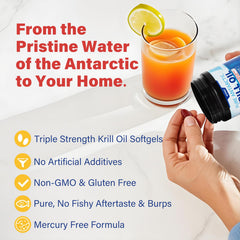 No fishy aftertaste krill oil softgel image
