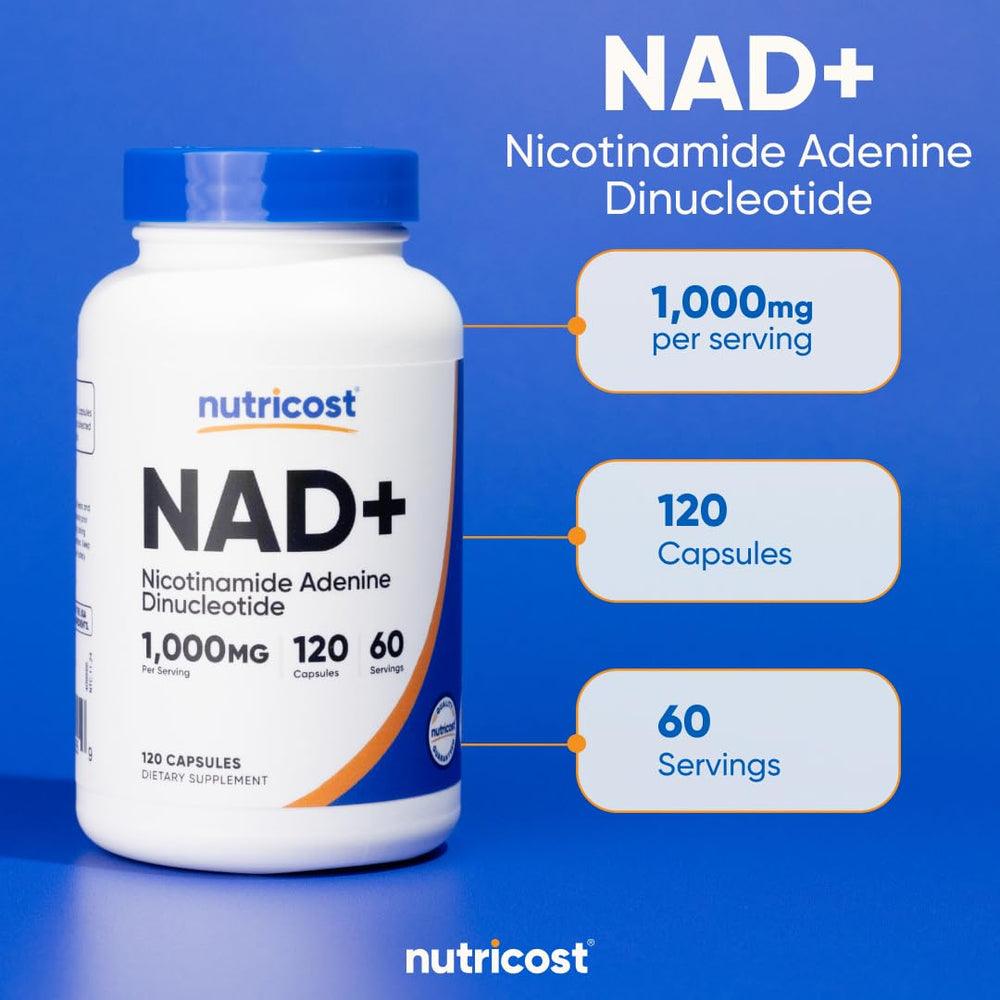 No GMOs indicated on Nutricost NAD+ packaging