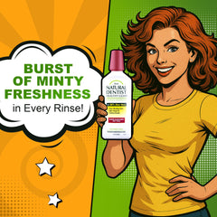 Icons indicating alcohol-free, gluten-free, fluoride-free, cruelty-free, vegan