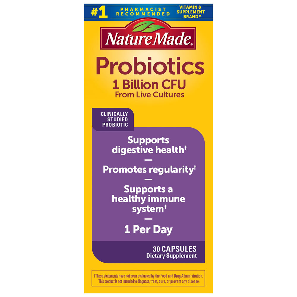 No refrigeration required for Nature Made probiotic capsules
