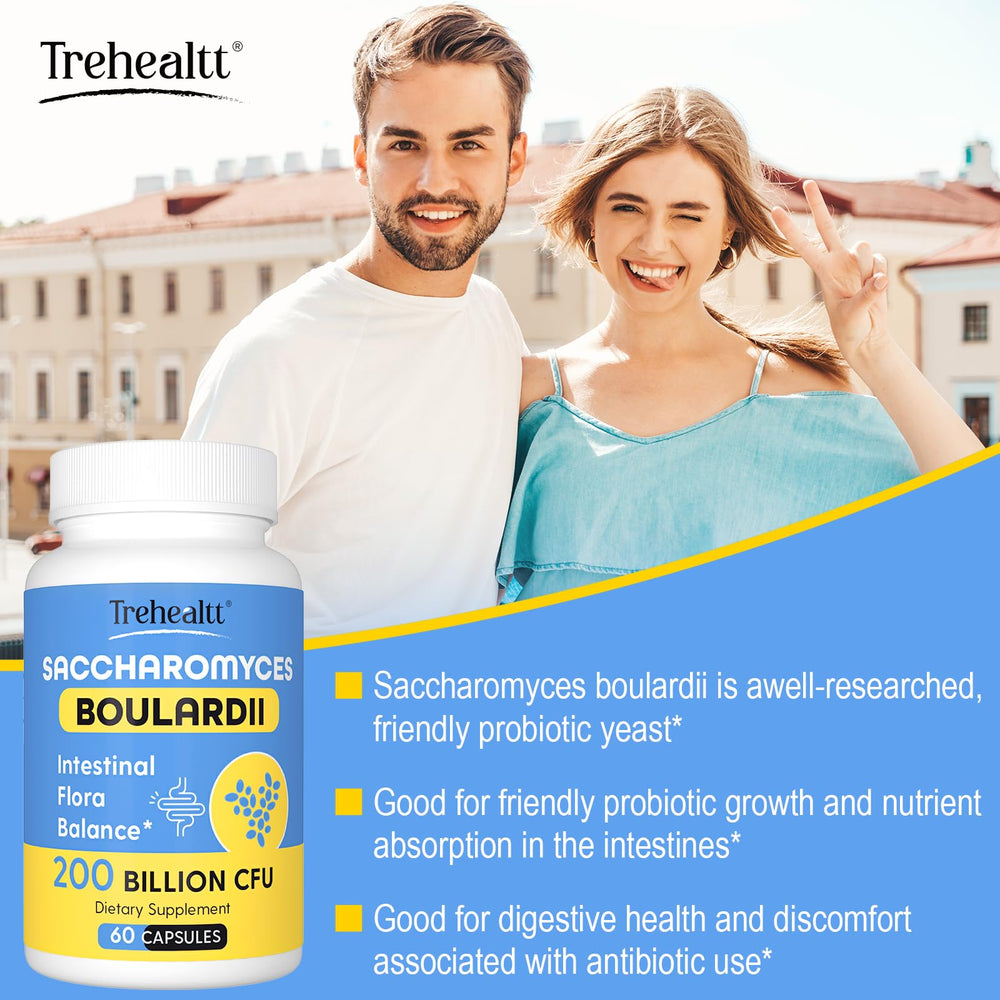 No refrigeration needed Saccharomyces boulardii probiotic