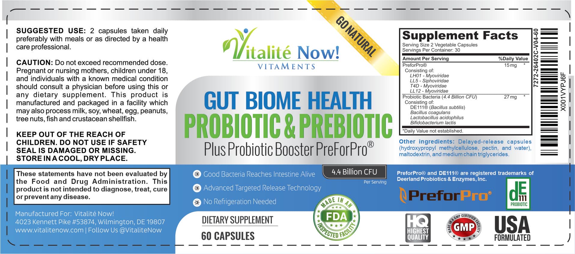 Probiotic viability without refrigeration