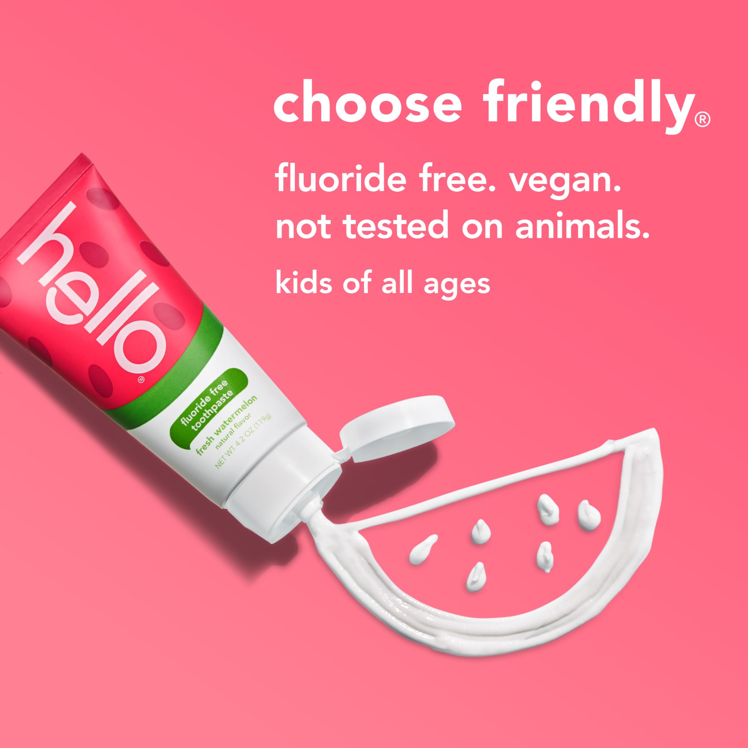 Label highlights: no SLS, parabens, dyes or artificial flavors