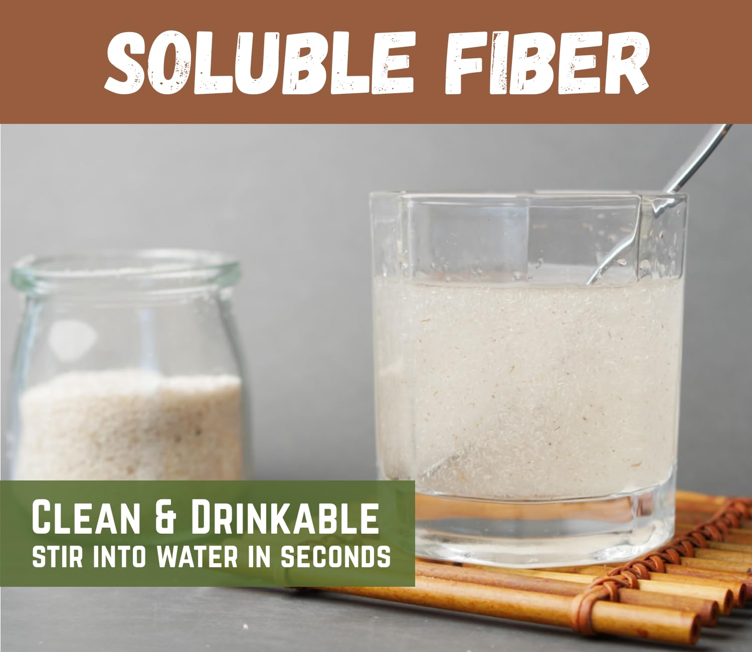 Psyllium husk with no sugar or artificial sweeteners
