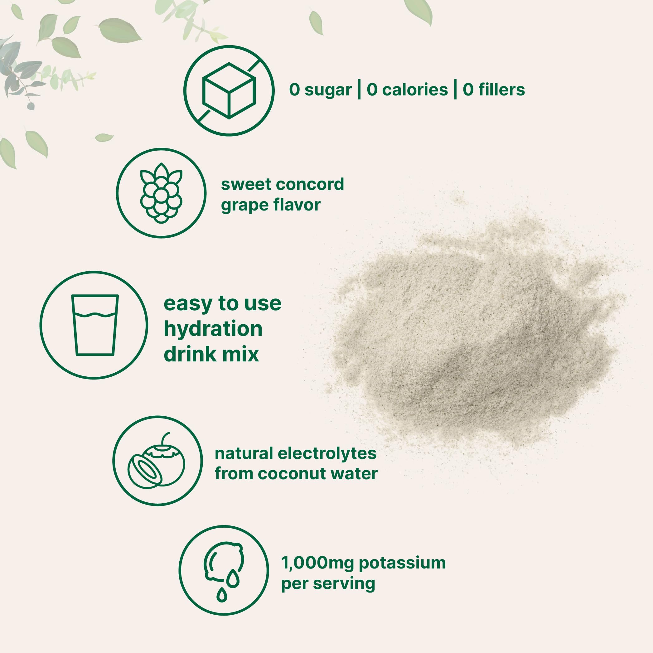 No sugar keto friendly electrolyte powder label