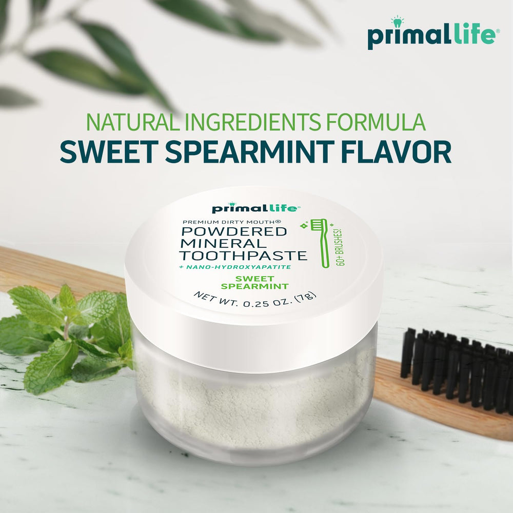 Label highlighting no synthetic additives, fluoride or preservatives