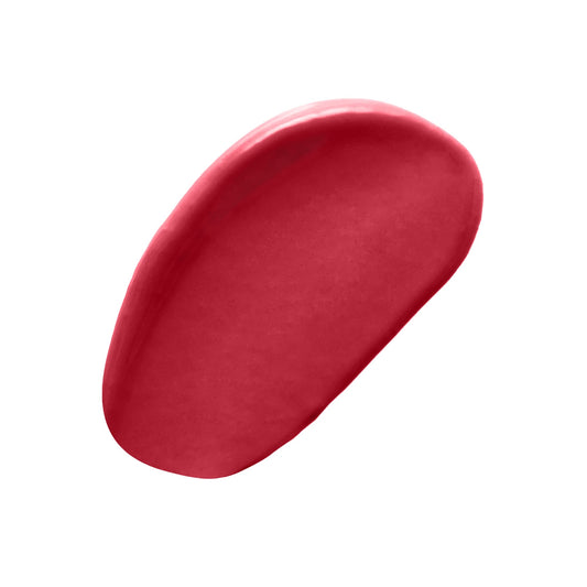 No7 HydraLuminous lip balm raspberry on lip demonstrates tinted finish and lasting moisture
