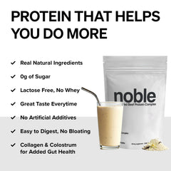 Beef protein powder with collagen and organ blend ingredients