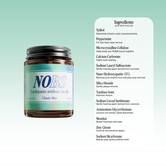 Environmentally friendly packaging concept for NOBS toothpaste tablets