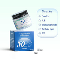 Plastic-free glass jar packaging for NOBS