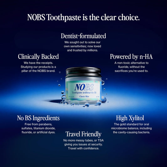 Close-up of nano hydroxyapatite toothpaste tablets