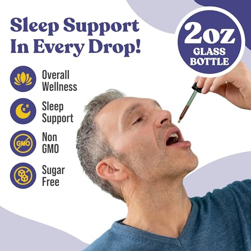 NoctuRest bottle with glass and dropper