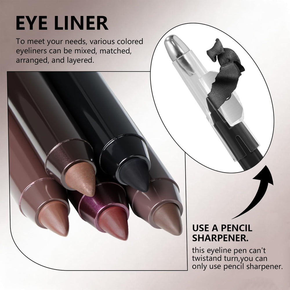 Noerrors eyeliner swatches image highlights color range and inspiration.