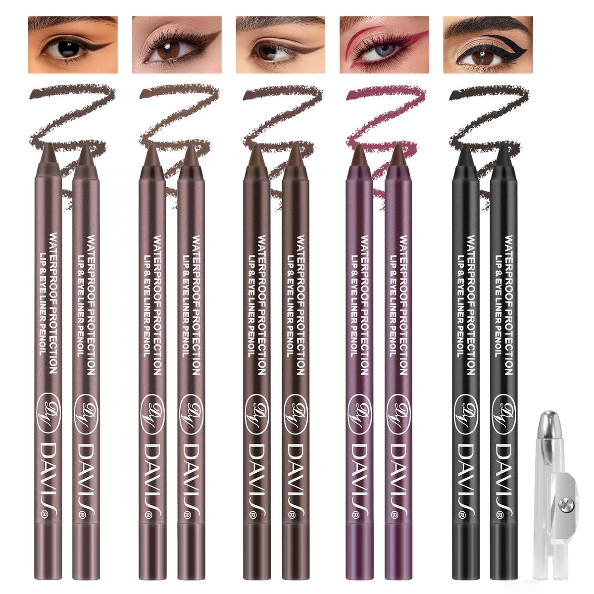 Noerrors gel eyeliner black pencil for precise, long-lasting definition.