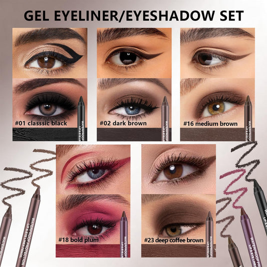 Noerrors warm tan gel eyeliner pencil adds natural warmth for daily eyes.