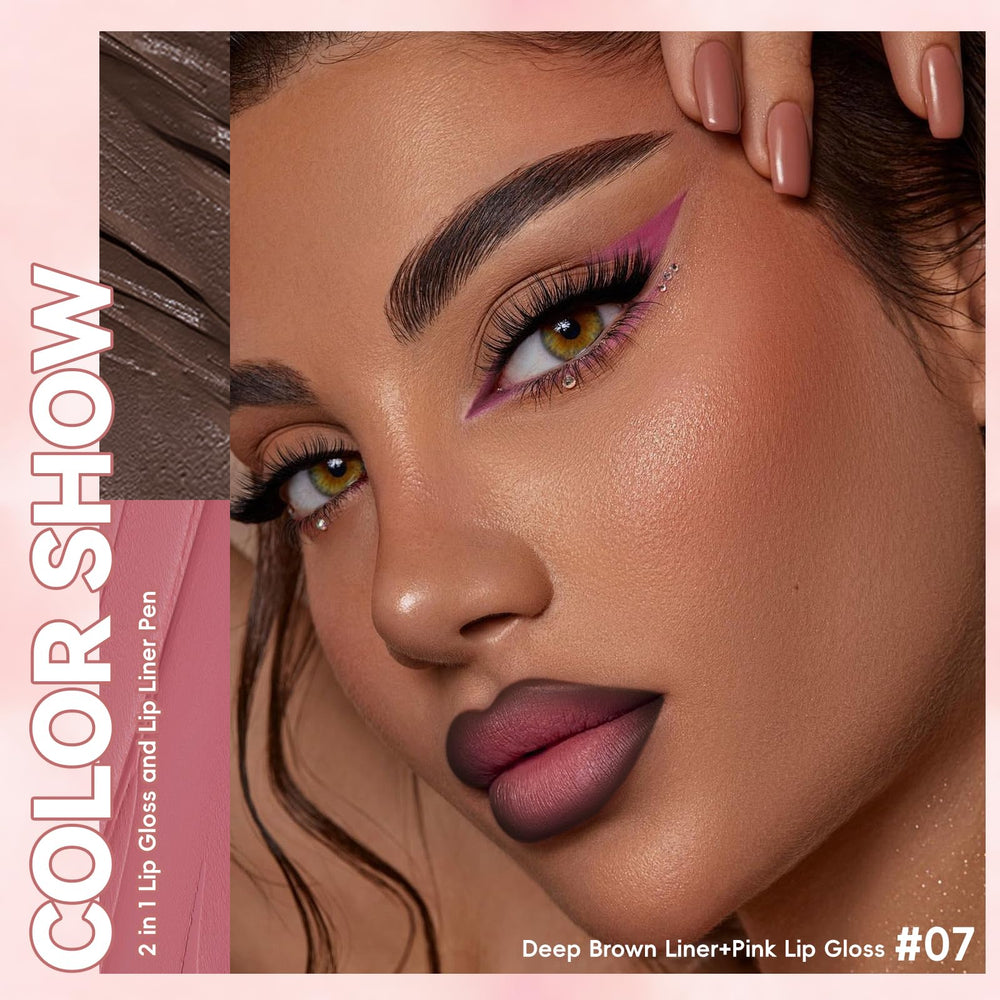 Noerrors lip combo pen 2in1-design offers precise shaping and shiny finish in one.
