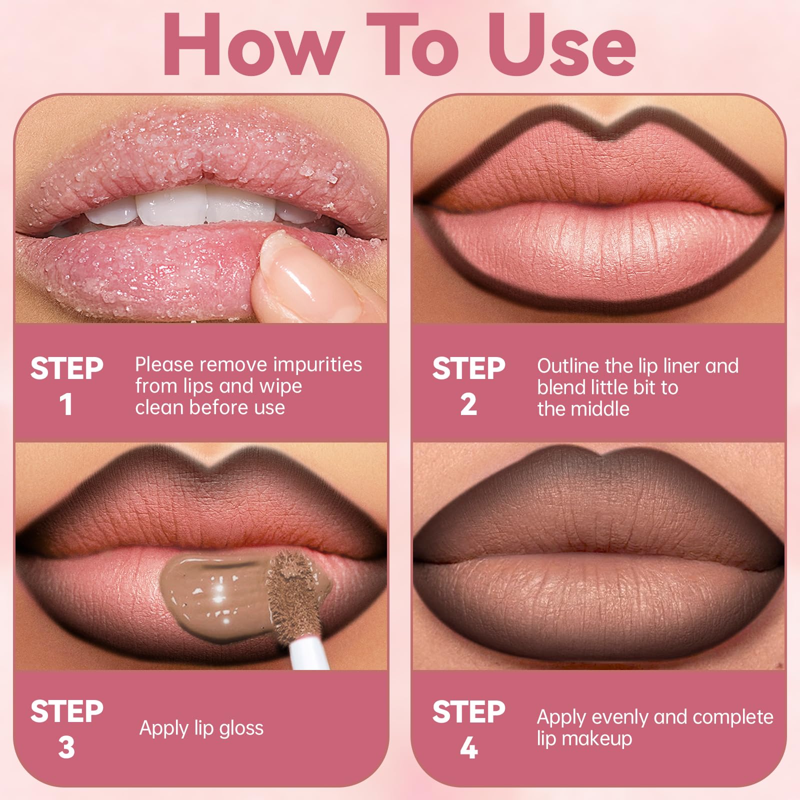 Noerrors lip combo pen portable kit fits in a purse for quick touch-ups.