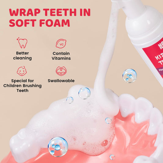 NOHOO toothpaste packaging shows 2 strawberry and 2 watermelon tubes