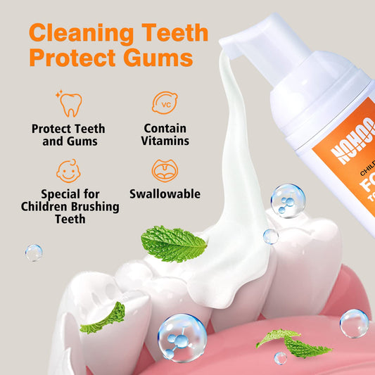 Travel-friendly NOHOO kids toothpaste 60ml pump bottle