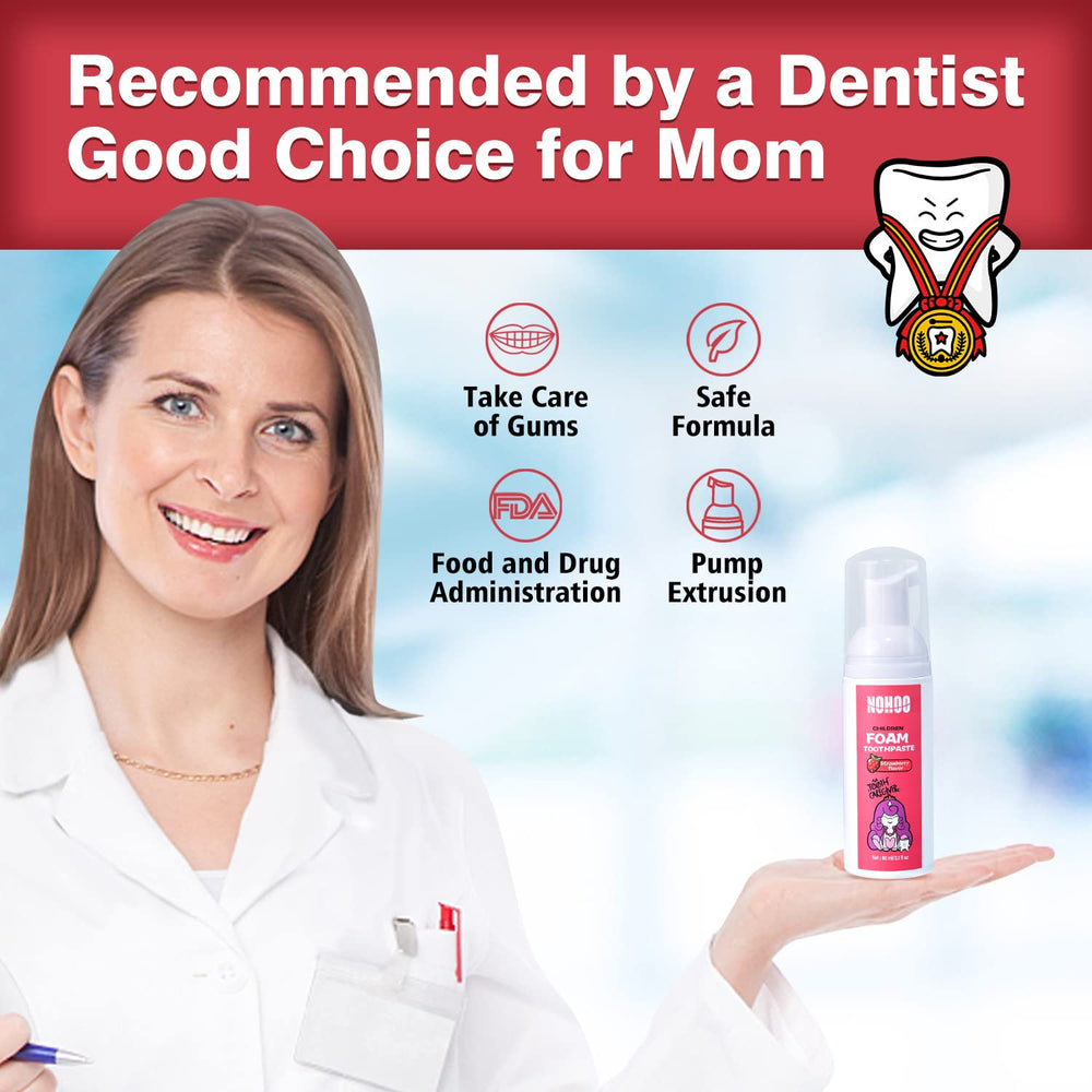 NOHOO compact 60ml travel-size toothpaste for kids