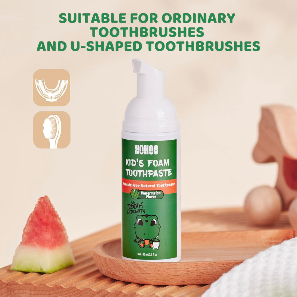 NOHOO 60ml fluoride-free foam toothpaste bottle