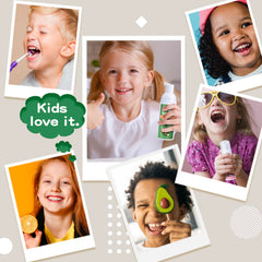 NOHOO 4 count fruit flavored toothpaste pack for kids