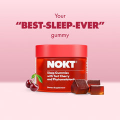 Made in USA cGMP facility badge on NOKT Sleep Gummies packaging