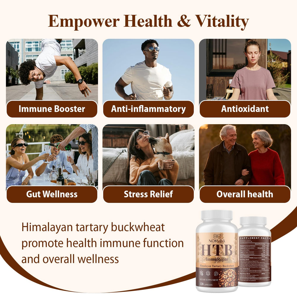 Quercetin-rich buckwheat in Nokuba Immune Support formula